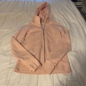 Womens baby pink lulu lemon sweater size 8